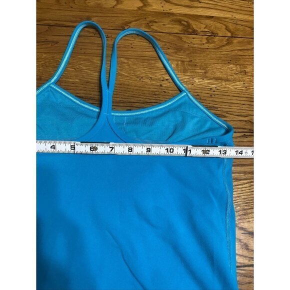 Teal Lululemon Tank With Built-In Bra  Size 6 - Picture 6 of 7